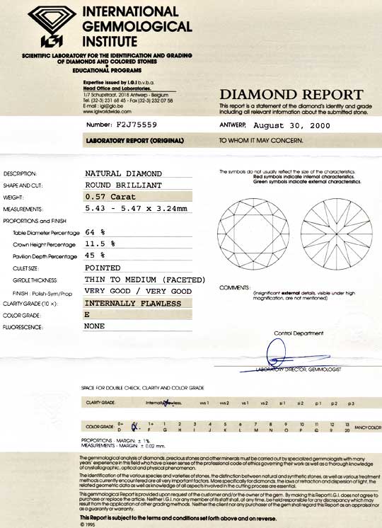 Foto 9 - Diamant IGI!!! 0,57ct Lupenrein River VG/VG Wert, D5461