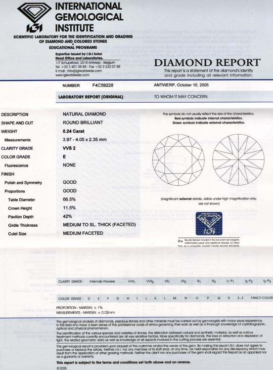 Foto 9 - Spitzen Diamant, IGI! Brillant 0,24ct VVS2 River, D5607