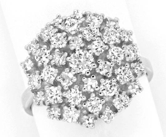 Foto 2 - Diamant-Ring, Wolke aus Brillanten-Weißgold, S6136