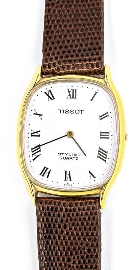 Foto 2 - Tissot Herren-Armbanduhr 14K Gelbgold Topuhr Ungetragen, U1020